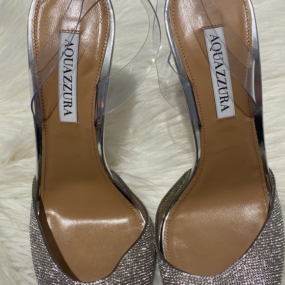 Aquazzura So‎ Nude Crystal Plexi Pump - Picture 14 of 16